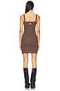 view 3 of 5 Waffle Cami Dress in Chocolate Brown