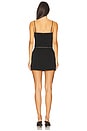 view 3 of 3 Mini Dress With Built in Short And Waist Chain in Black