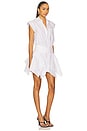 view 2 of 3 Cut Off Double Shirt Dress in White