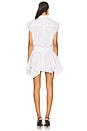 view 3 of 3 Cut Off Double Shirt Dress in White