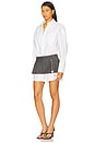 view 2 of 3 Pre-styled Shirt Dress With Chain in White