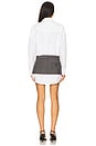 view 3 of 3 Pre-styled Shirt Dress With Chain in White