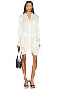 view 1 of 3 Cut Off Double Shirt Dress in Ivory