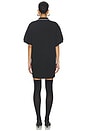 view 4 of 4 Relaxed Mini Polo Dress in Black