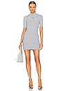 view 1 of 4 Short Sleeve Mini Dress W/ Printed Logo in Alloy