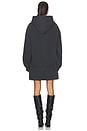 view 3 of 4 ROBE DROPPED WAIST HOODIE in Washed Black