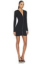 view 2 of 3 Continuous Zipper Mini Dress in Black