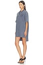 view 2 of 4 Oversized High Low Polo Mini Dress in Washed Navy