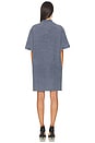 view 3 of 4 Oversized High Low Polo Mini Dress in Washed Navy