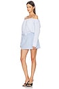 view 2 of 4 ROBE DRESS in Light Blue Stripe