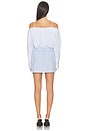 view 3 of 4 ROBE DRESS in Light Blue Stripe