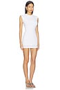 view 2 of 3 Twisted Bust Mini Dress in White
