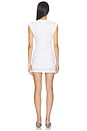 view 3 of 3 Twisted Bust Mini Dress in White