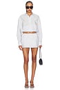 view 5 of 6 FALDA-PANTALÓN SKORT in White & Blue Stripe