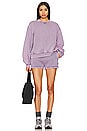 view 4 of 5 Essential Sweat Short in Acid Pink Lavender