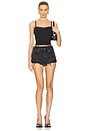 view 5 of 6 Prestyled Cutoff Short With Silk Boxer in Grey Aged