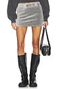 view 1 of 6 Mid Rise Mini Skort in Washed Alloy
