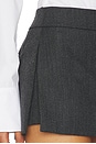 view 6 of 6 Tailored Mini Skort in Black & Charcoal