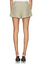 view 4 of 6 Mid Rise Short With Drawcord Detail in Army Tan