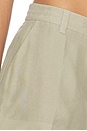 view 6 of 6 Mid Rise Short With Drawcord Detail in Army Tan
