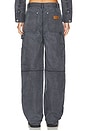 view 4 of 6 PANTALON HIGH WAISTED WORKWEAR CARPENTER in Mirage Grey