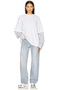 view 5 of 6 Float Mid Rise Jean in Vintage Bleach Blue