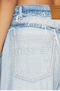 view 7 of 7 Inverted Blow Up Jean With Emboss Logo in Inverted Bleach Blue