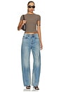 view 6 of 6 Float Mid Rise Relaxed Jeans in Tinted Medium Indigo