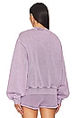 view 3 of 5 Essential Crew Sweatshirt in Acid Pink Lavender