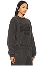 view 2 of 4 Graphic Crewneck Sweatshirt in Faded Black