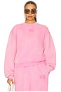 view 1 of 5 Essential Terry Crew Sweatshirt in Washed Lotus