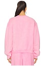 view 3 of 5 Essential Terry Crew Sweatshirt in Washed Lotus