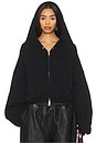 view 1 of 6 Veil Zip-up Hoodie in Black