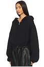 view 3 of 6 Veil Zip-up Hoodie in Black