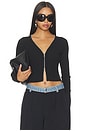 view 1 of 5 GILET CARDIGAN in Black