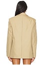 view 3 of 4 Prestyled Oversized Boxy Blazer W/ Poplin Dickie in Chino