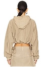 view 3 of 5 BLOUSON T BY HOODED CROPPED in Safari