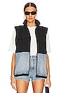 view 1 of 4 Nylon Combo Vest in Light Indigo Fade