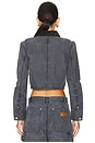 view 3 of 4 CHAQUETA ZIP FRONT SHRUNKEN WORKWEAR in Mirage Grey