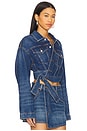 view 2 of 5 Wrapped Trucker Jacket in Deep Blue