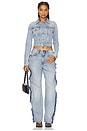 view 4 of 4 Snug Trucker Jacket in Vintage Bleach Blue