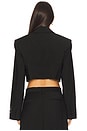 view 3 of 4 Cropped Blazer With Chain in Black