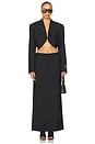 view 4 of 5 Cropped Drape Back Blazer in Black