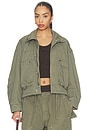 view 1 of 5 Cargo Jacket With Articulated Pockets in Washed Army Green