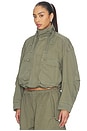 view 3 of 5 Cargo Jacket With Articulated Pockets in Washed Army Green
