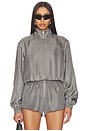view 2 of 5 BLOUSON CROPPED TRACK in Steel Grey