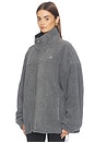 view 4 of 6 Reversible Funnel Track Jacket with Fleece Lining in Black