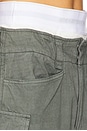 view 6 of 6 PANTALÓN CARGO PRESTYLED in Balsam Green