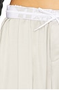 view 6 of 6 CALÇA COM CÓS VIRADO PARA BAIXO in Oyster White
