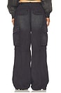view 5 of 7 Turned Down Cargo Pant in Washed Jet Black